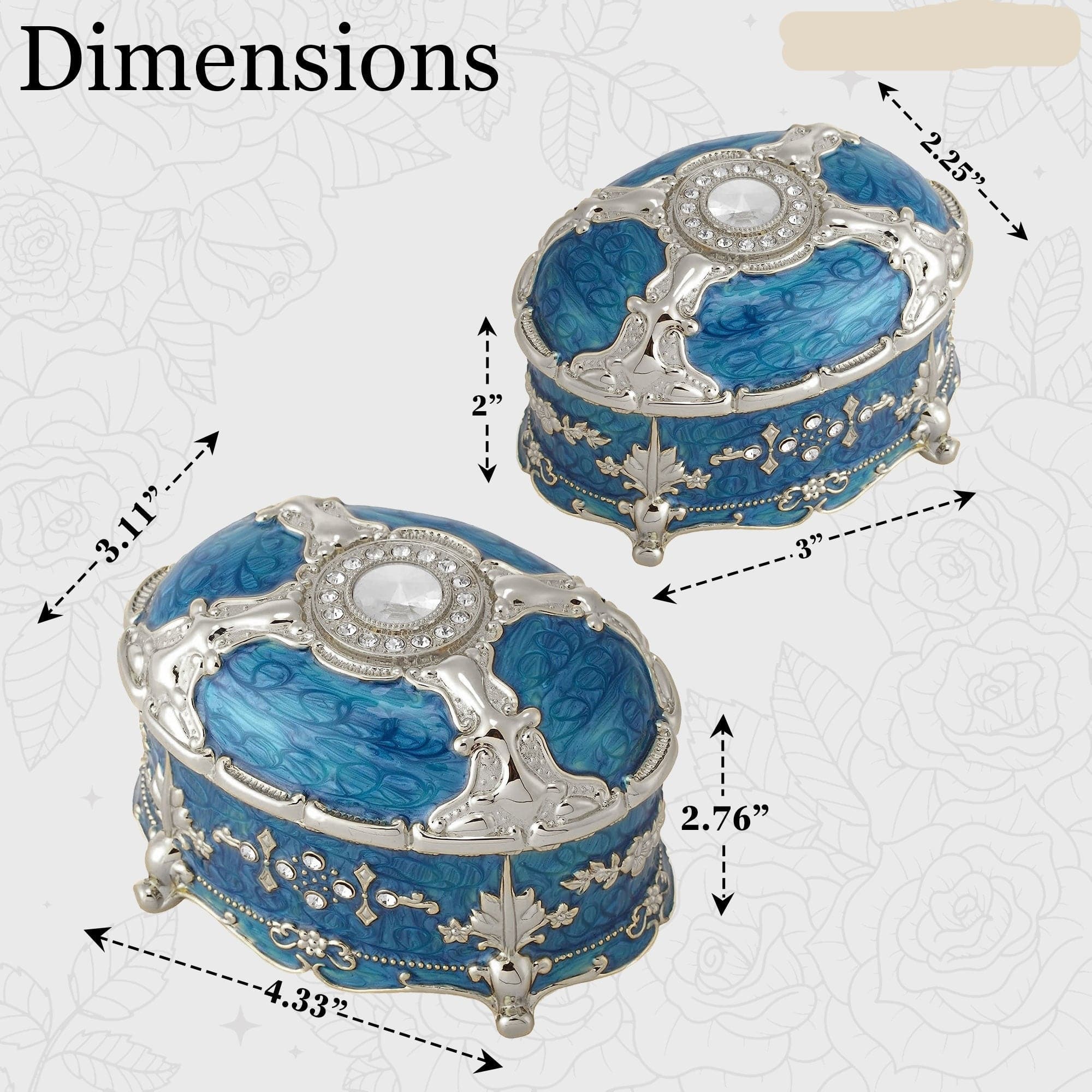 Jewelry Boxes Crown Heritage Collectibles
