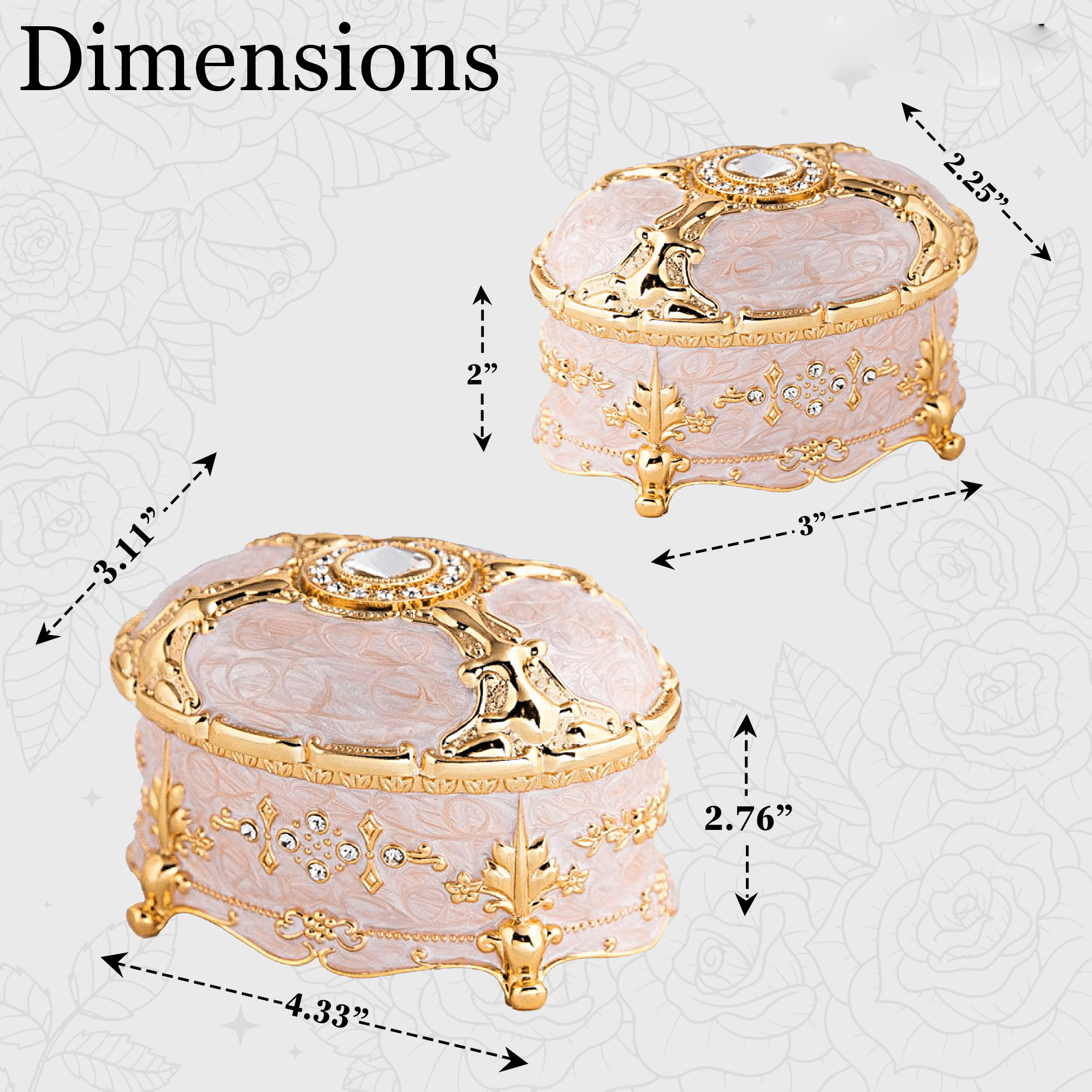 Jewelry Boxes Crown Heritage Collectibles