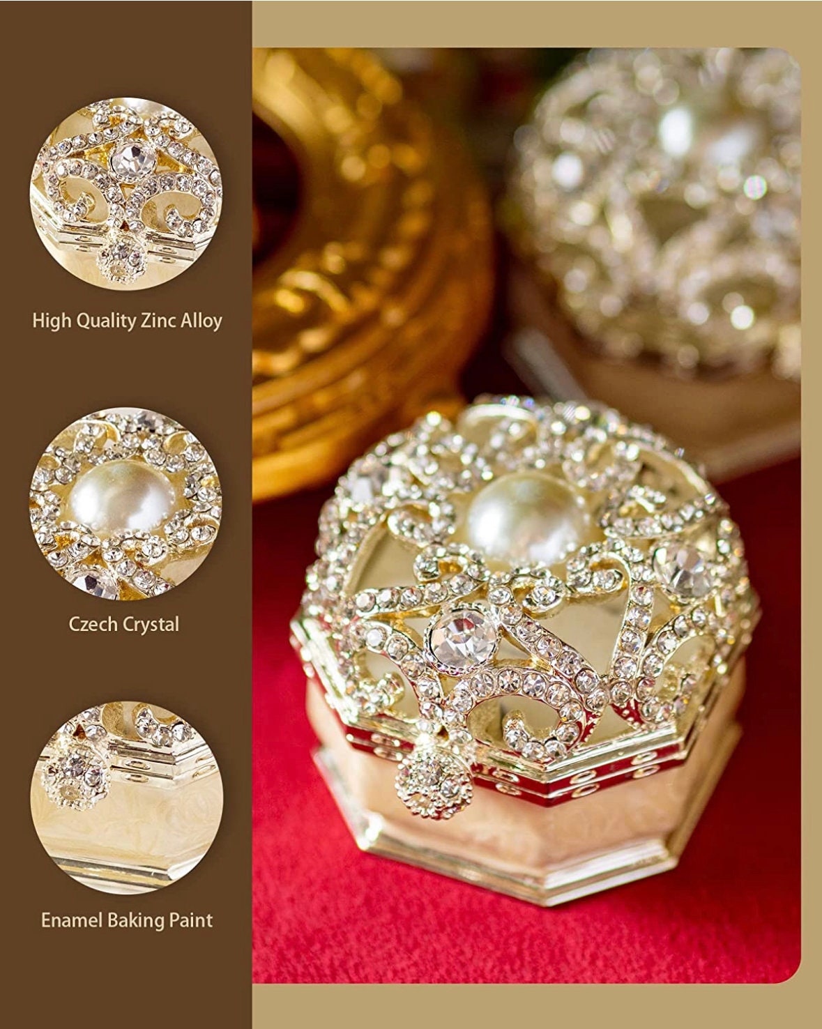 Jewelry Boxes Crown Heritage Collectibles