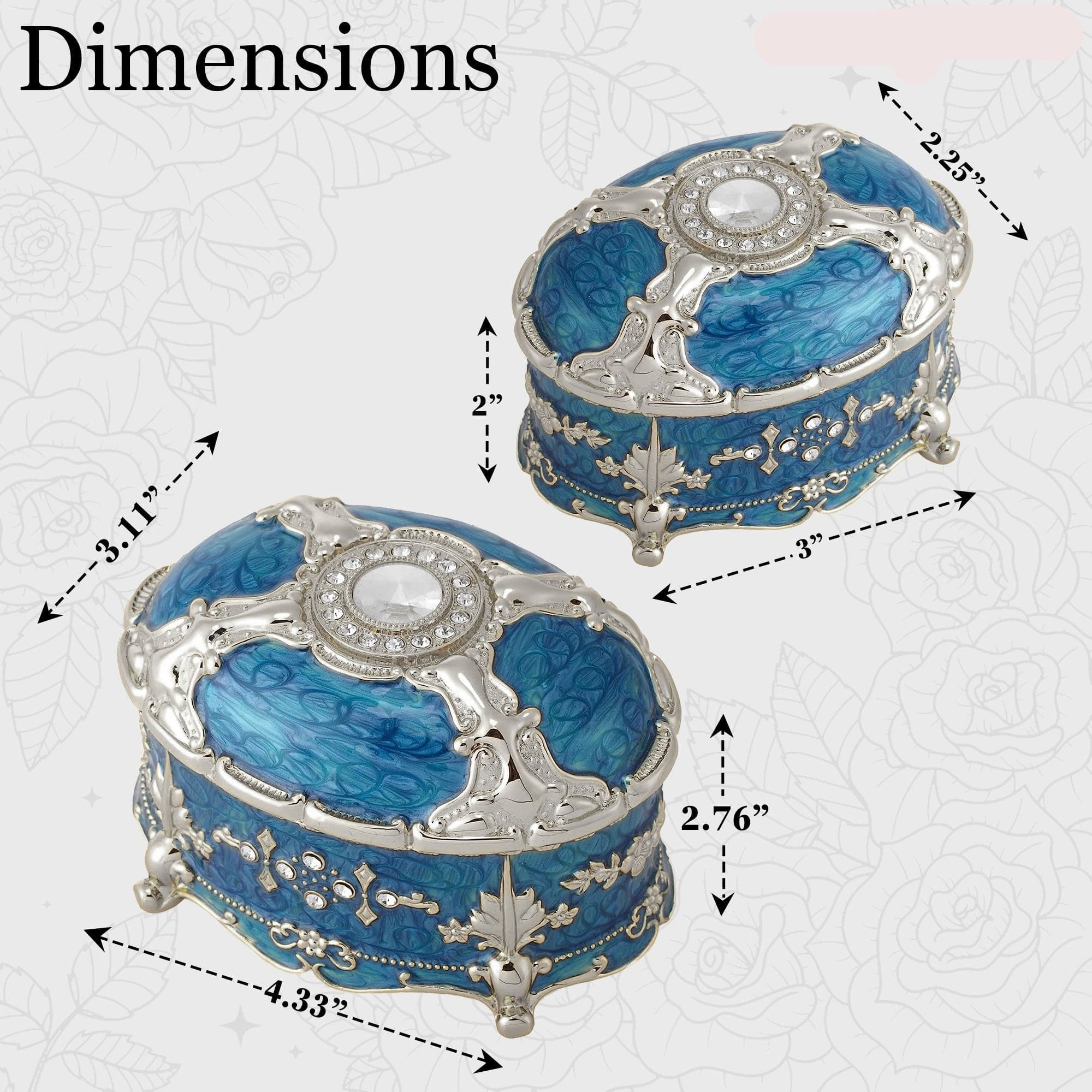 Jewelry Boxes Crown Heritage Collectibles 